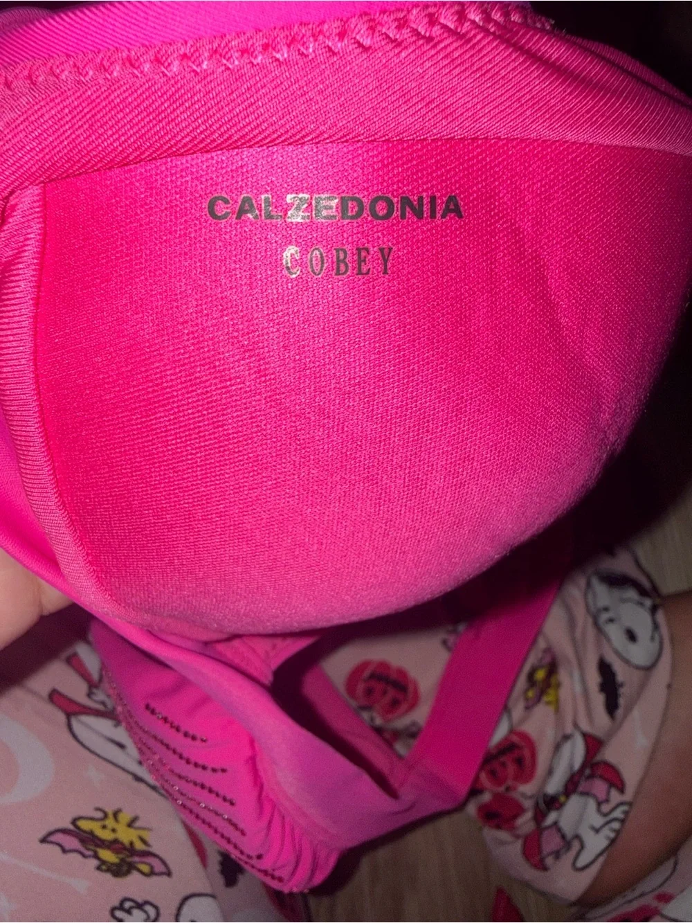 Hot Pink Rhinestone Stripe Bikini Set - Picture 5 of 6